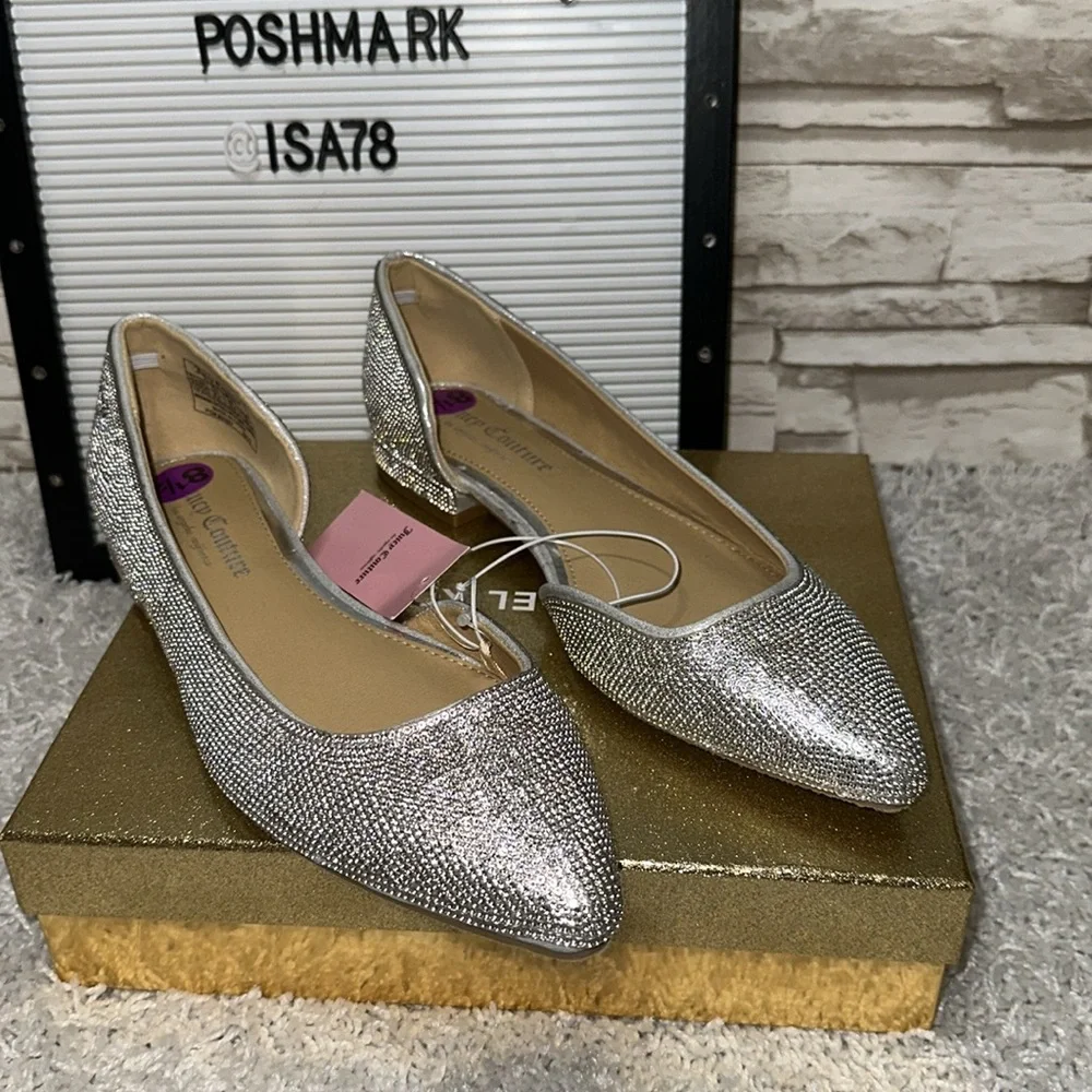 JUICY COUTURE PADEN Rhinestone Flats.
